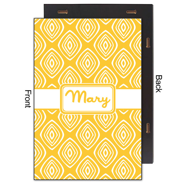 Tribal Diamond 20x30 Wood Print - Front & Back View