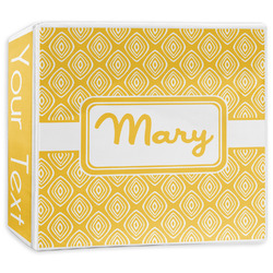 Tribal Diamond 3-Ring Binder - 3 inch (Personalized)