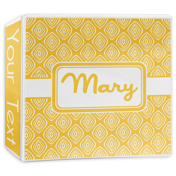 Custom Tribal Diamond 3-Ring Binder - 3 inch (Personalized)