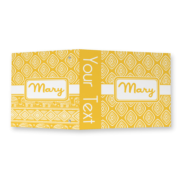 Tribal Diamond 3 Ring Binders - Full Wrap - 2" - OPEN OUTSIDE