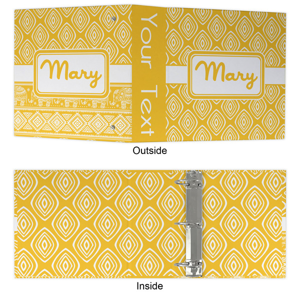 Tribal Diamond 3 Ring Binders - Full Wrap - 3" - APPROVAL