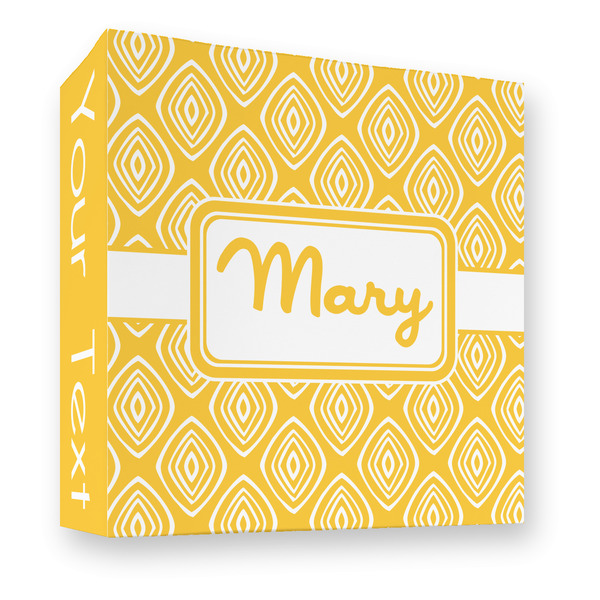 Custom Tribal Diamond 3 Ring Binder - Full Wrap - 3" (Personalized)