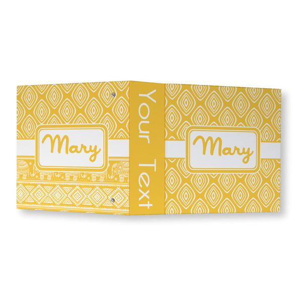 Tribal Diamond 3 Ring Binders - Full Wrap - 3" - OPEN OUTSIDE