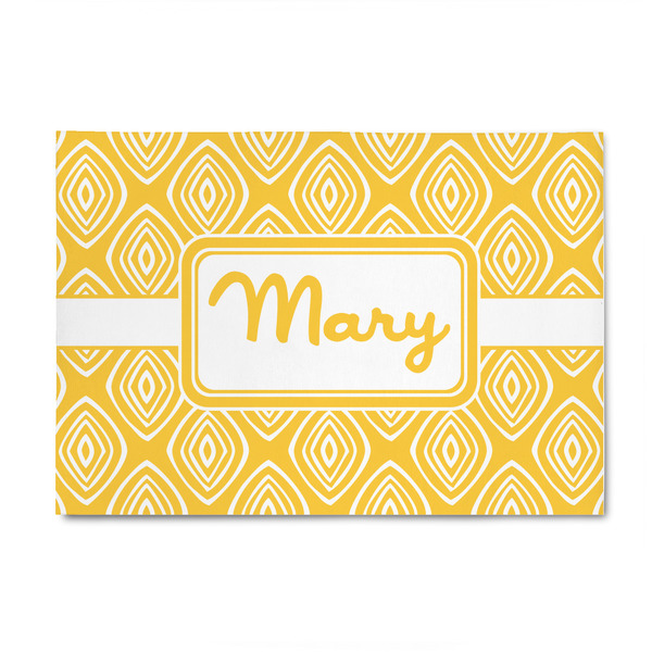 Custom Tribal Diamond 4' x 6' Indoor Area Rug (Personalized)