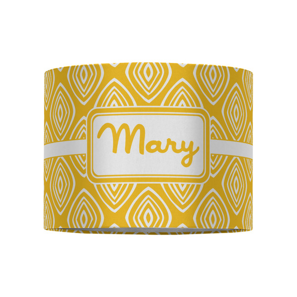 Tribal Diamond 8" Drum Lampshade - FRONT (Fabric)