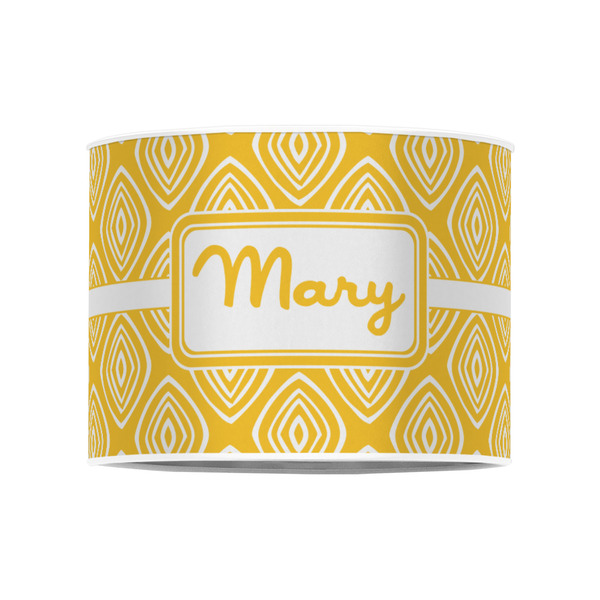 Tribal Diamond 8" Drum Lampshade - FRONT (Poly Film)