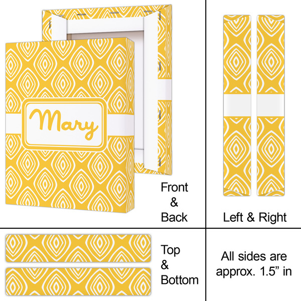 Tribal Diamond 8x10 - Canvas Print - Approval