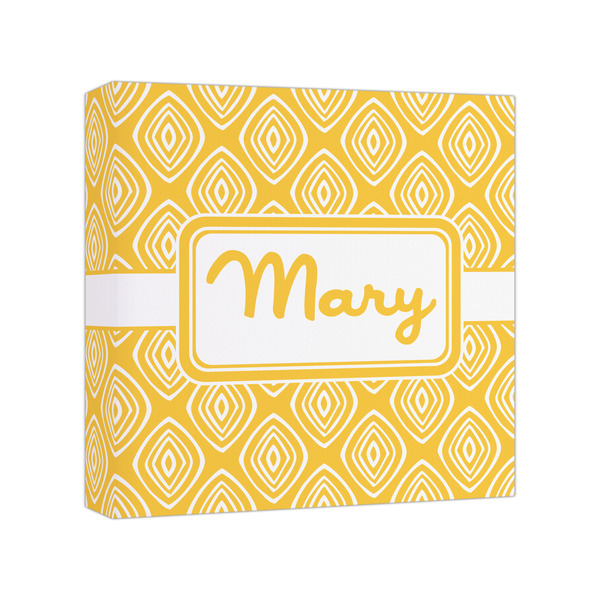 Custom Tribal Diamond Canvas Print - 8x8 (Personalized)