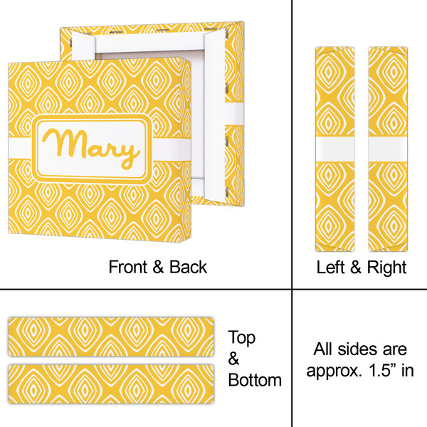 Tribal Diamond 8x8 - Canvas Print - Approval