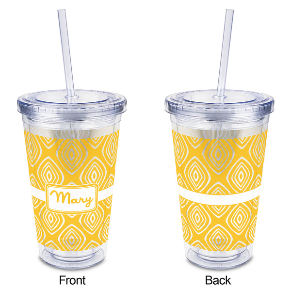 Tribal Diamond Acrylic Tumbler - Full Print - Approval