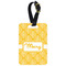 Tribal Diamond Metal Luggage Tag w/ Name or Text
