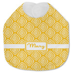 Tribal Diamond Jersey Knit Baby Bib w/ Name or Text