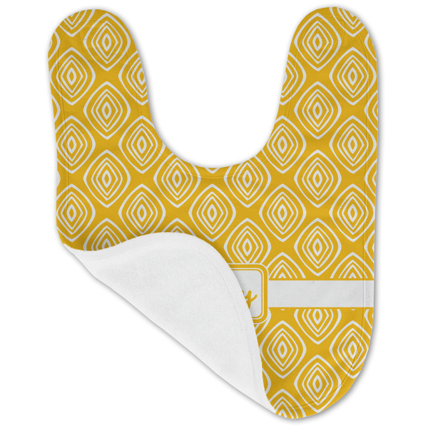 Tribal Diamond Baby Bib - AFT folded