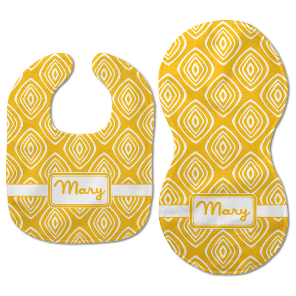 Tribal Diamond Baby Bib & Burp Set - Approval (new bib & burp)