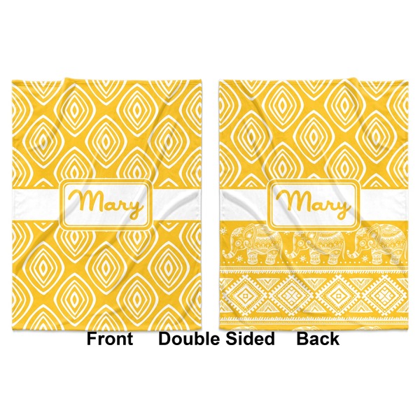 Tribal Diamond Baby Blanket (Double Sided - Printed Front and Back)