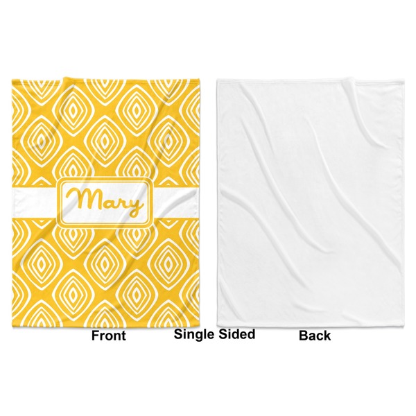 Tribal Diamond Baby Blanket (Single Side - Printed Front, White Back)
