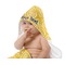 Tribal Diamond Baby Hooded Towel on Child