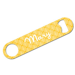 Tribal Diamond Bar Bottle Opener w/ Name or Text