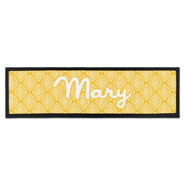 Custom Tribal Diamond Bar Mat - Large (Personalized)