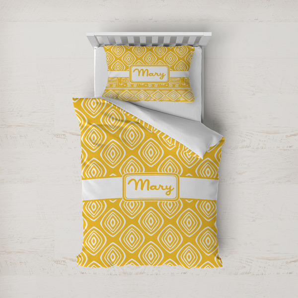 Custom Tribal Diamond Duvet Cover Set - Twin (Personalized)