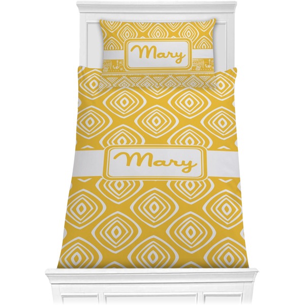Custom Tribal Diamond Comforter Set - Twin (Personalized)