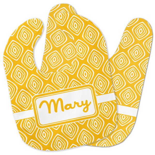 Custom Tribal Diamond Baby Bib w/ Name or Text