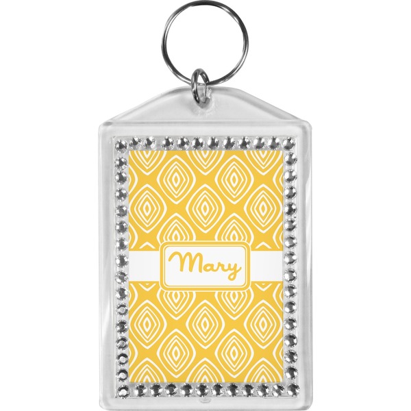 Custom Tribal Diamond Bling Keychain (Personalized)