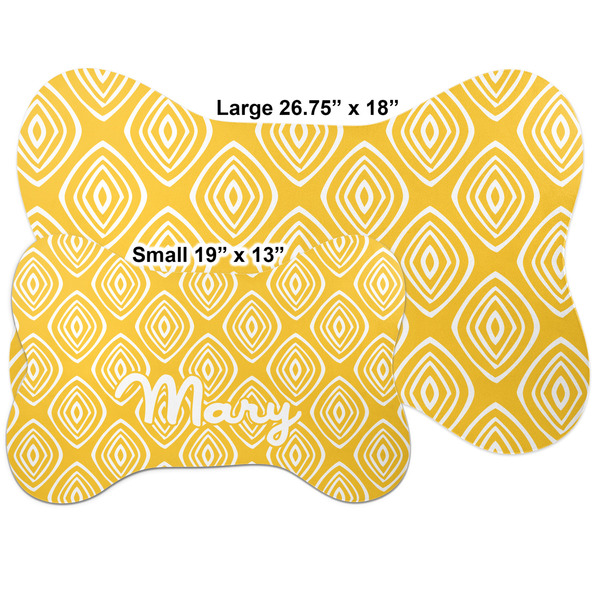 Tribal Diamond Bone Shaped Mat Comparison