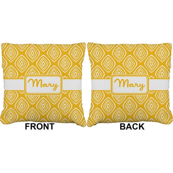 Tribal Diamond Burlap Pillow Approval