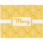 Tribal Diamond Woven Fabric Placemat - Twill w/ Name or Text