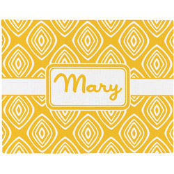 Tribal Diamond Woven Fabric Placemat - Twill w/ Name or Text