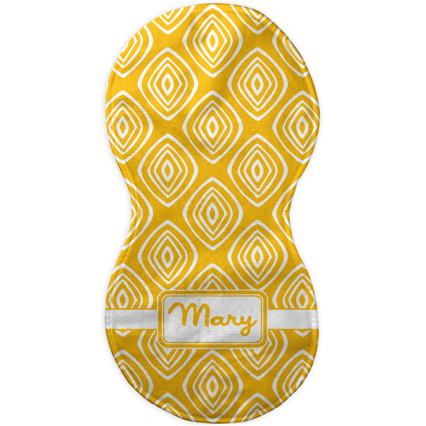 Tribal Diamond Burp Peanut Shaped Flat