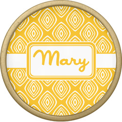 Tribal Diamond Cabinet Knob - Gold (Personalized)