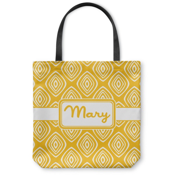 Custom Tribal Diamond Canvas Tote Bag - Small - 13"x13" (Personalized)