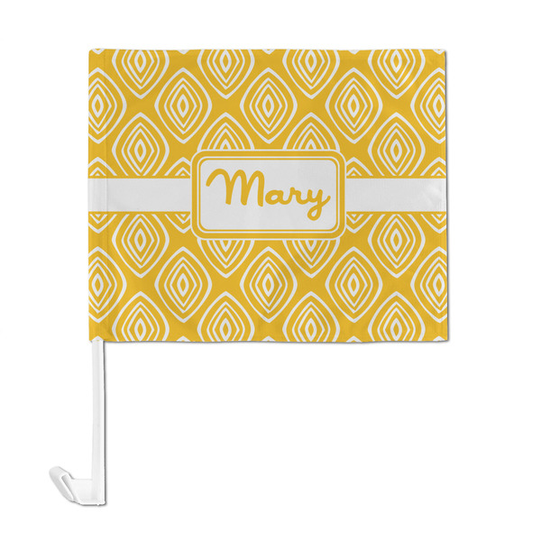 Tribal Diamond Car Flag - Large - FRONT