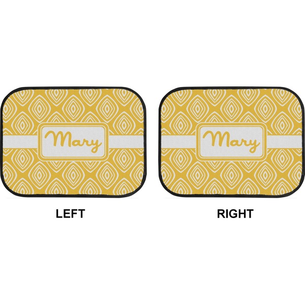 Tribal Diamond Car Floor Mats (Back Seat) (Approval)