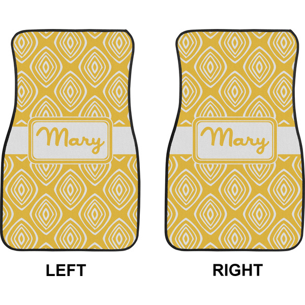 Tribal Diamond Car Mat Front - Approval