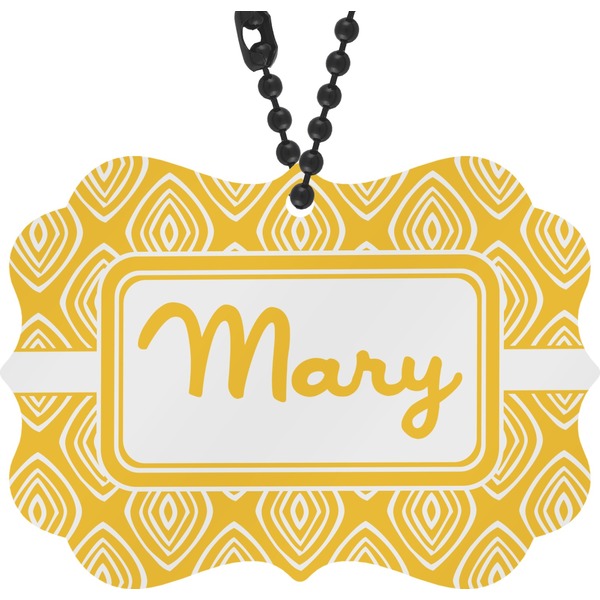 Custom Tribal Diamond Rear View Mirror Charm (Personalized)