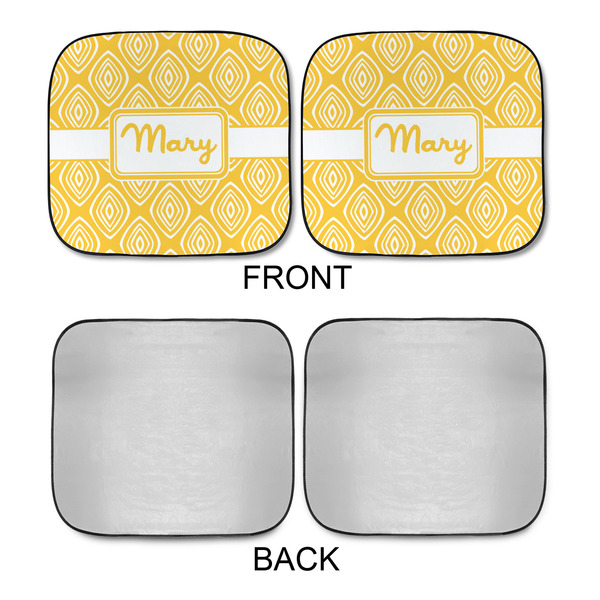 Tribal Diamond Car Sun Shades - APPROVAL