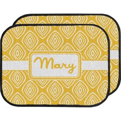 Tribal Diamond Car Floor Mats (Back Seat) (Personalized)