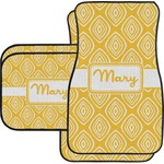 Tribal Diamond Car Floor Mats Set - 2 Front & 2 Back (Personalized)