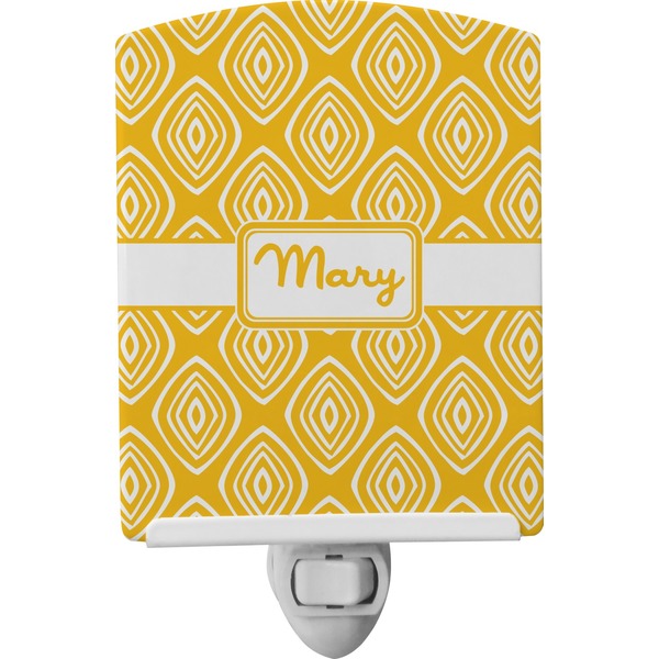 Custom Tribal Diamond Ceramic Night Light (Personalized)