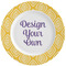 Tribal Diamond Ceramic Dinner Plates (Set of 4) (Personalized)