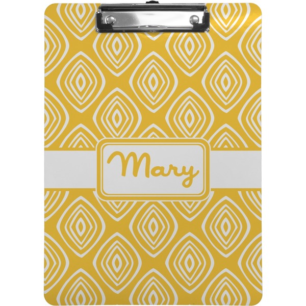 Custom Tribal Diamond Clipboard (Letter Size) (Personalized)