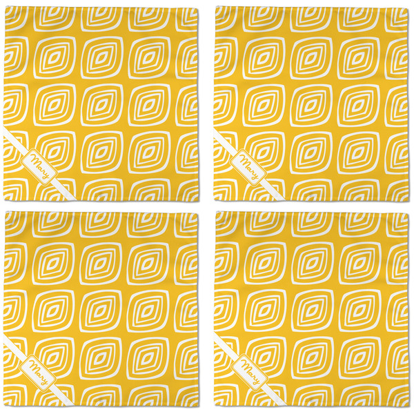 Tribal Diamond Cloth Napkins - Personalized Dinner (APPROVAL) Set of 4