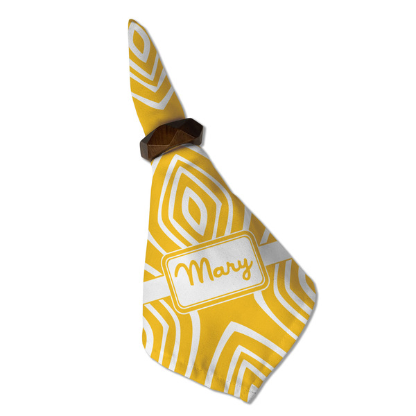 Tribal Diamond Cloth Napkins - Personalized Dinner (Folded in Ring) (MAIN)