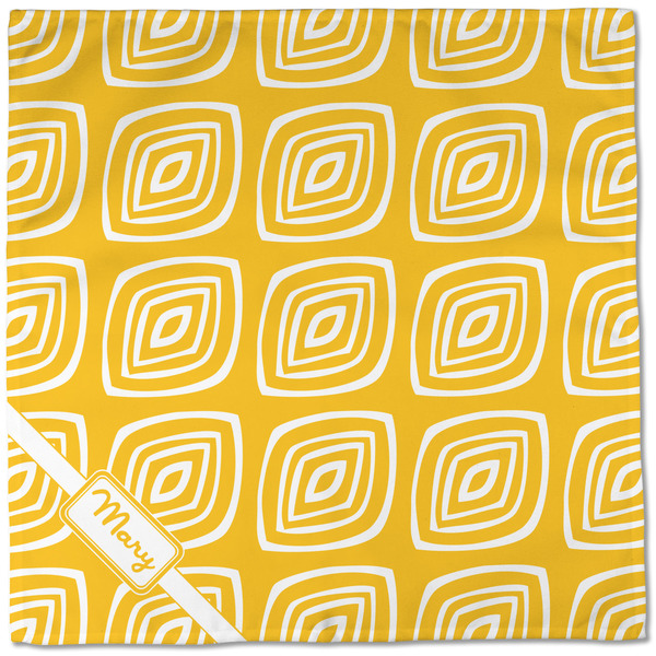 Tribal Diamond Cloth Napkins - Personalized Dinner (Full Open)