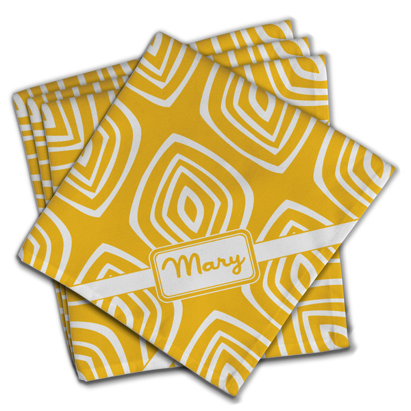 Tribal Diamond Cloth Napkins - Personalized Dinner (PARENT MAIN Set of 4)