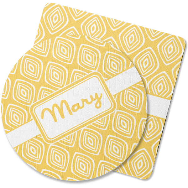 Custom Tribal Diamond Rubber Backed Coaster (Personalized)