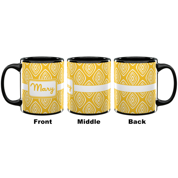 Tribal Diamond Coffee Mug - 11 oz - Black APPROVAL